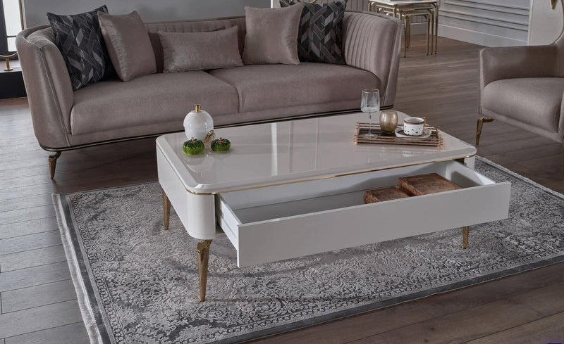 Plaza Coffee Table (Ivory) - 22PZA3302FSFS