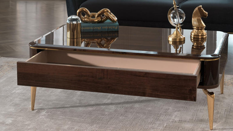 Plaza Coffee Table (Plaza Walnut) - Gate FurnitureCoffee Table