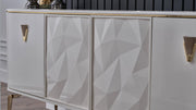 Plaza Dining Table (Ivory) - Gate FurnitureDining Table