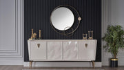 Plaza Dining Table (Ivory) - Gate FurnitureDining Table