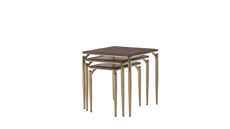 Plaza Nesting Table (Plaza Walnut) - Gate FurnitureEnd Table