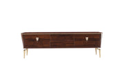 Plaza Tv Stand (Plaza Walnut (Plaza Teks) - Gate FurnitureTV Stand
