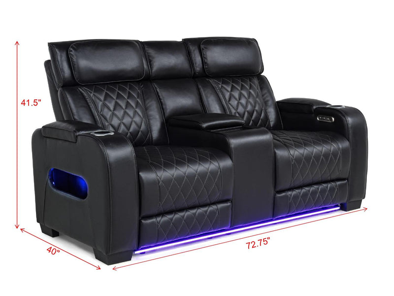 Polax Power Loveseat W/ PWR Headrest - L403-2