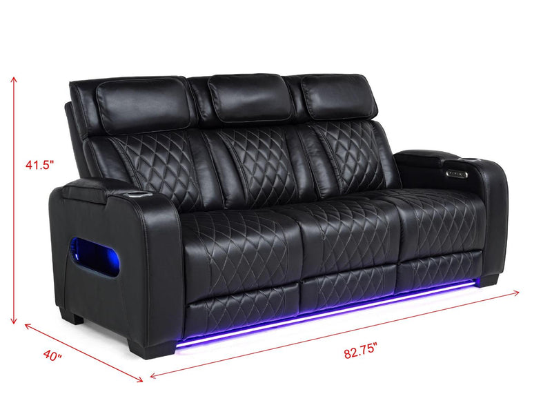 Polax Power Sofa W/ PWR Headrest - L403-3