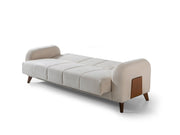 Polo 3-pieces (Sofa & Loveseat & Chair) Livingroom Set in Cream - 200-ST-POL-FLORIA 04-321