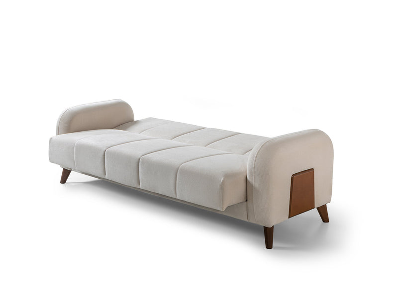 Polo 3-pieces (Sofa & Loveseat & Chair) Livingroom Set in Cream - 200-ST-POL-FLORIA 04-321