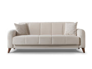 Polo 3-pieces (Sofa & Loveseat & Chair) Livingroom Set in Cream - 200-ST-POL-FLORIA 04-321
