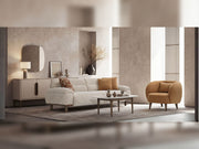 Polo El 4-pieces (Relax Sofa & Sofa & 2 Chair) Livingroom in Beige - Brown - 200-ELI-POL-AS-050-T-885-33R11