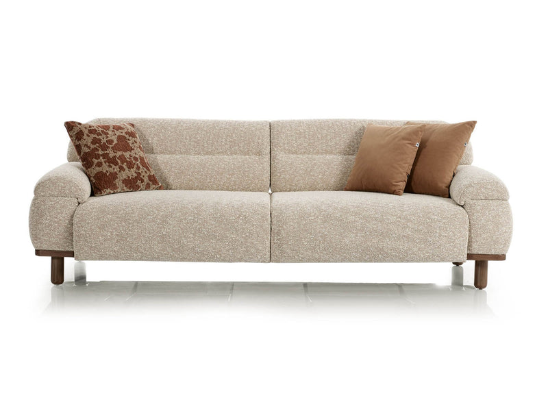 Polo El 4-pieces (Relax Sofa & Sofa & 2 Chair) Livingroom in Beige - Brown - 200-ELI-POL-AS-050-T-885-33R11