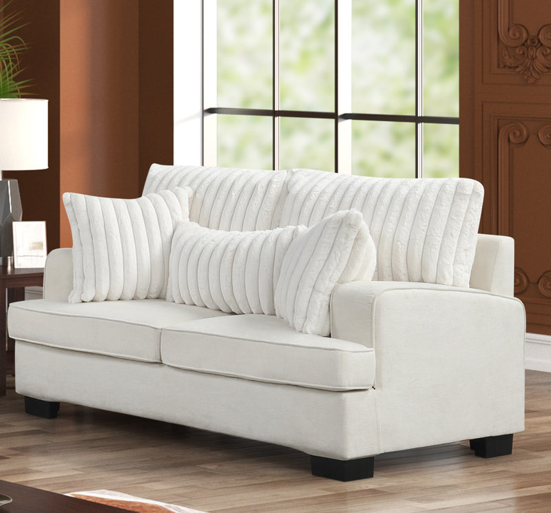 Pompei Cream Loveseat - POMPEI-CRM-LS
