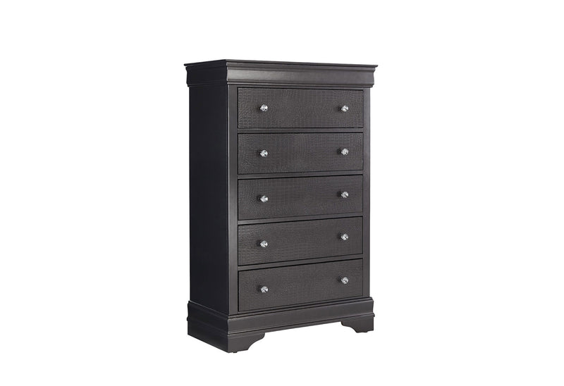 Pompei Metallic Grey Chest - POMPEI-METALLIC GREY-CH-N