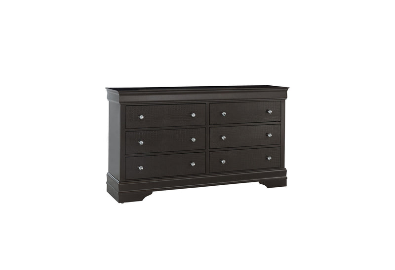 Pompei Metallic Grey Dresser - POMPEI-METALLIC GREY-DR-N