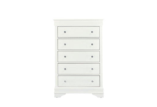 Pompei Metallic White Chest - POMPEI-METALLIC WHITE-CH-N