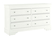 Pompei Metallic White Dresser - POMPEI-METALLIC WHITE-DR-N
