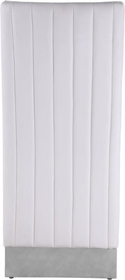 Porsha Vegan Leather Upholstered Dining Chair in White, Set of 2 - 750White-C