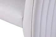 Porsha Vegan Leather Upholstered Dining Chair in White, Set of 2 - 750White-C