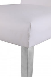 Porsha Vegan Leather Upholstered Dining Chair in White, Set of 2 - 750White-C