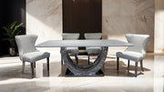 Portanova Chrome Dining Table - FM33003SV-T-TABLE