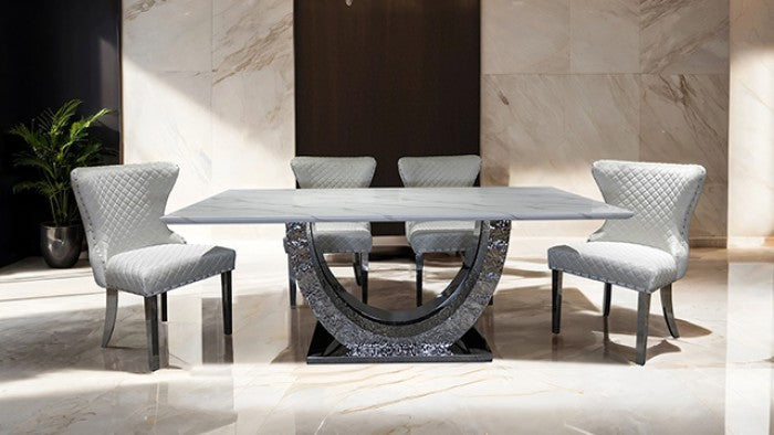 Portanova Chrome Dining Table - FM33003SV-T-TABLE