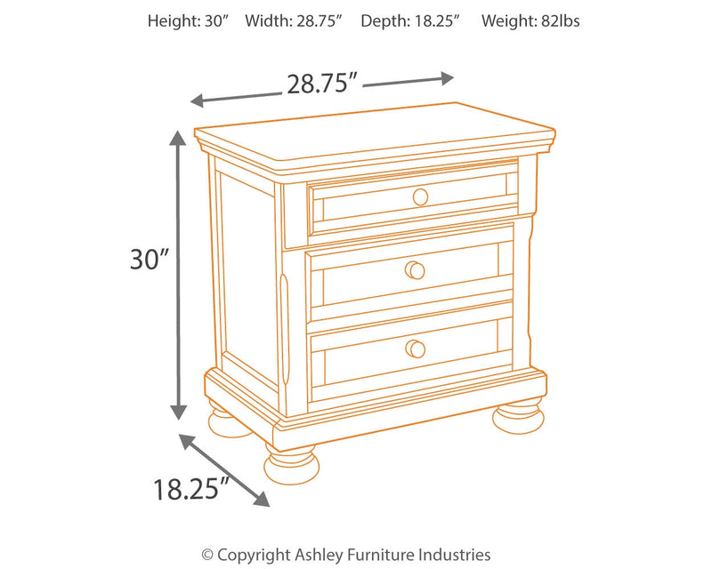 Porter King Panel Bed with Mirrored Dresser, Chest and 2 Nightstands in Rustic Brown from Ashley - Luna Furniture