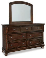 Porter Queen Panel Bed, Dresser, Mirror and 2 Nightstands - B697B52