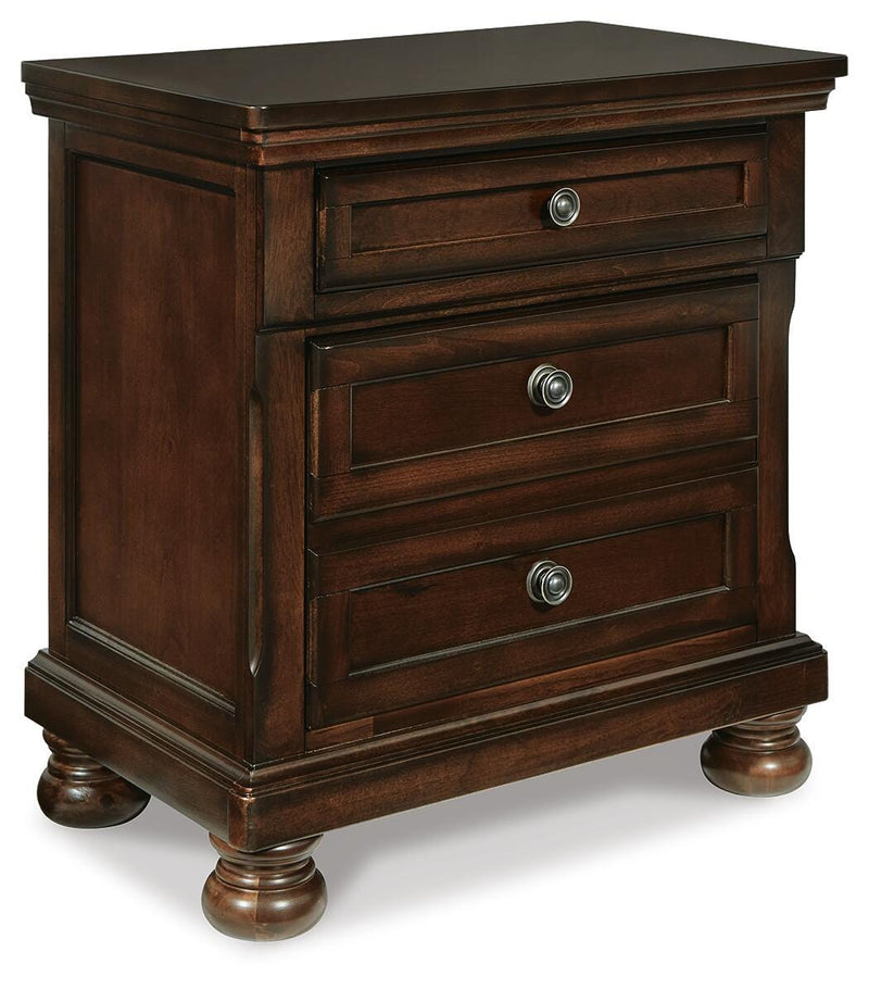 Porter Queen Panel Bed, Dresser, Mirror and 2 Nightstands - B697B52
