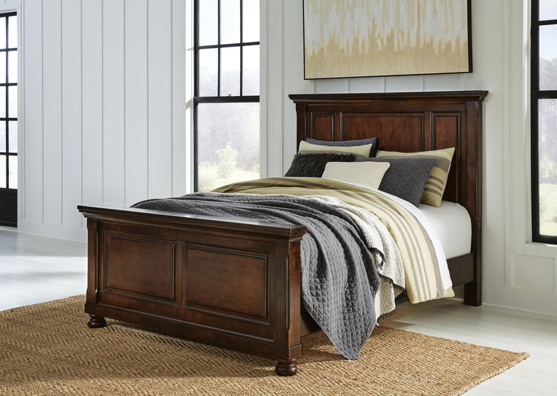 Porter Queen Panel Bed, Dresser, Mirror and 2 Nightstands - B697B52