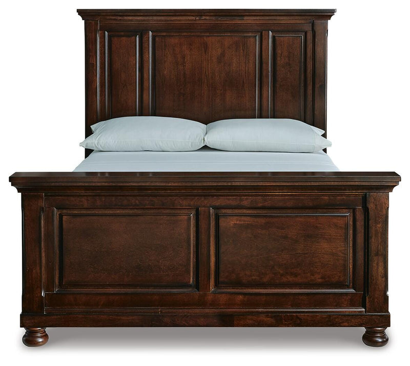 Porter Queen Panel Bed, Dresser, Mirror and 2 Nightstands - B697B52