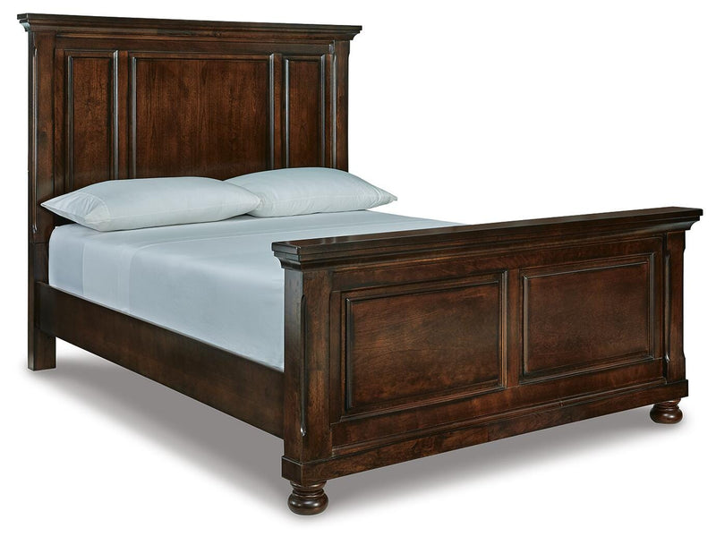 Porter Queen Panel Bed, Dresser, Mirror and 2 Nightstands - B697B52