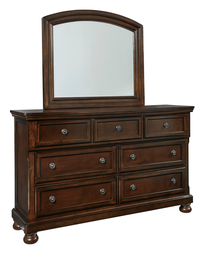 Porter Rustic Brown Footboard Storage Sleigh Platform Bedroom Set - Gate FurnitureBedroom Set
