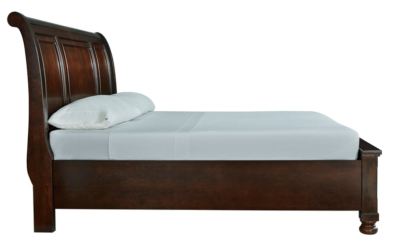 Porter Rustic Brown Footboard Storage Sleigh Platform Bedroom Set - Gate FurnitureBedroom Set