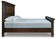 Porter Rustic Brown King Panel Bed, Chest and 2 Nightstands - B697B31