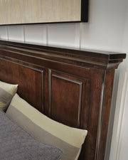 Porter Rustic Brown King Panel Storage Bed - B697B44