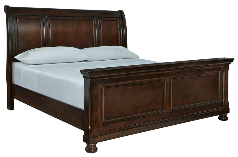 Porter Rustic Brown King Sleigh Bed - B697B49