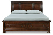 Porter Rustic Brown King Sleigh Bed - Gate FurnitureKing Bed