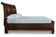 Porter Rustic Brown King Sleigh Bed - Gate FurnitureKing Bed