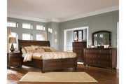 Porter Rustic Brown King Sleigh Bed - Gate FurnitureKing Bed