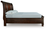 Porter Rustic Brown King Sleigh Storage Bed - B697B45