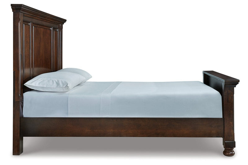Porter Rustic Brown Queen Panel Bed - Gate FurnitureQueen Bed