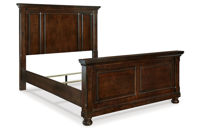Porter Rustic Brown Queen Panel Bed - Gate FurnitureQueen Bed