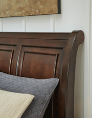 Porter Rustic Brown Queen Sleigh Bed - B697B48