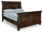 Porter Rustic Brown Queen Sleigh Bed - B697B48