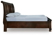 Porter Rustic Brown Queen Sleigh Storage Bed - B697B43