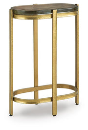 Porterville Gold Finish Accent Table - A4000716