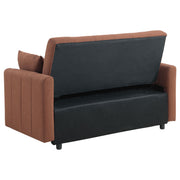 Portland Boucle Upholstered Sleeper Sofa Bed Copper - 350145