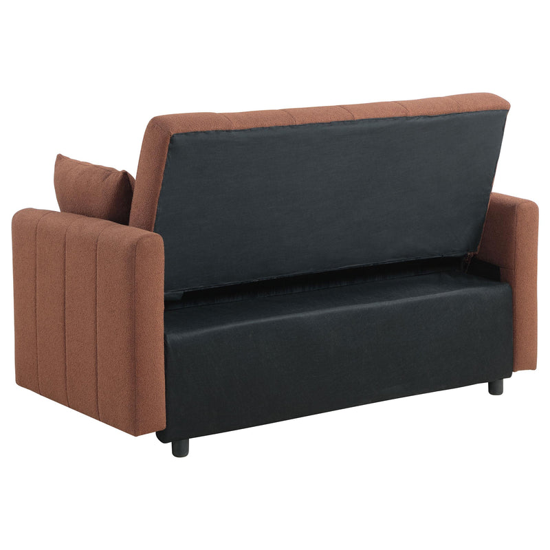 Portland Boucle Upholstered Sleeper Sofa Bed Copper - 350145