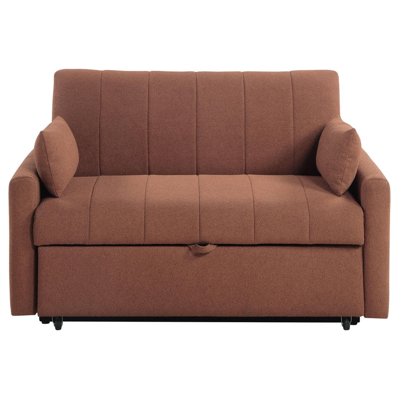 Portland Boucle Upholstered Sleeper Sofa Bed Copper - 350145