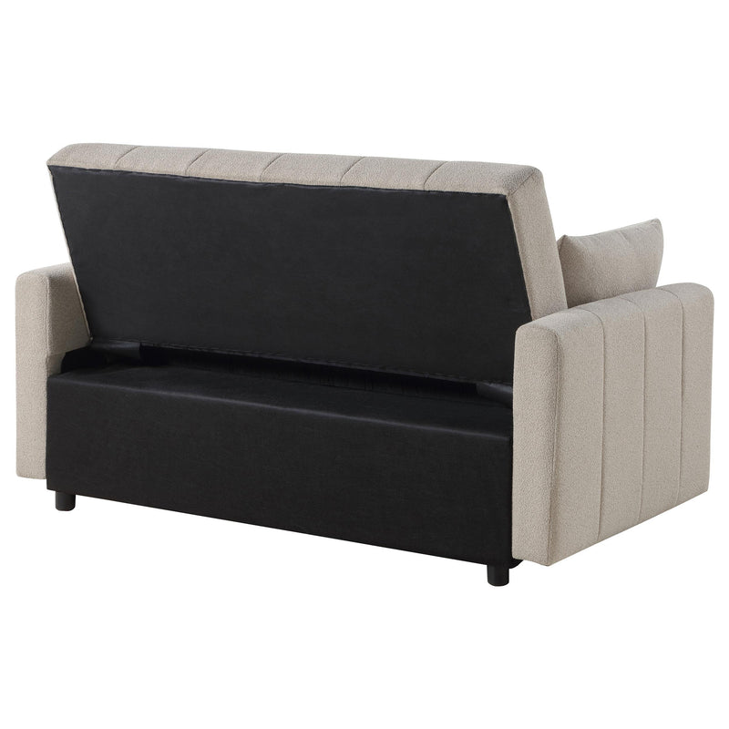 Portland Boucle Upholstered Sleeper Sofa Bed Latte - 350142