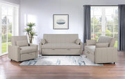 Portland Boucle Upholstered Sleeper Sofa Bed Latte - 350142