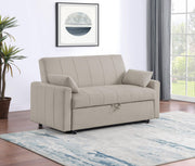 Portland Boucle Upholstered Sleeper Sofa Bed Latte - 350142